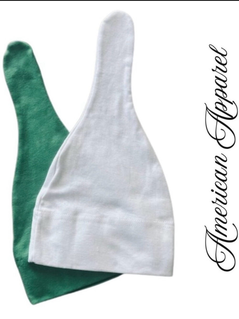 3/$9 NWOT American Apparel Organic Cotton Baby Hats - White - Picture 2 of 6